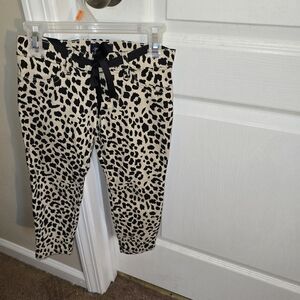 Place Leopard Print Pants with Black Accents